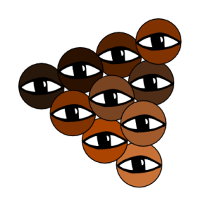 Returning the gaze LOGO transparant